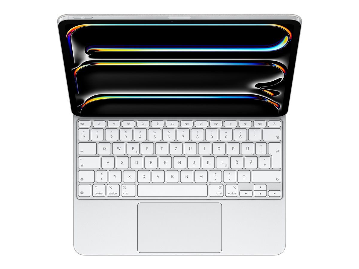 Apple Magic Keyboard - Clavier et étui - avec trackpad - rétroéclairé - Apple Smart connector - QWERTZ - Allemand - blanc