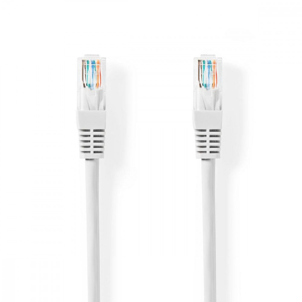 Câble Réseau CAT5e UTP  RJ45 Mâle  RJ45 Mâle  7,5 m  Blanc