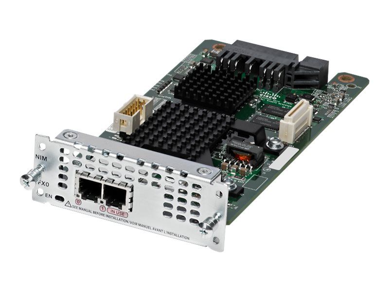 Cisco Fourth-Generation Network Interface Module - Module voix/fax - ports analogiques : 2 - pour Integrated Services Router 4331, 4351