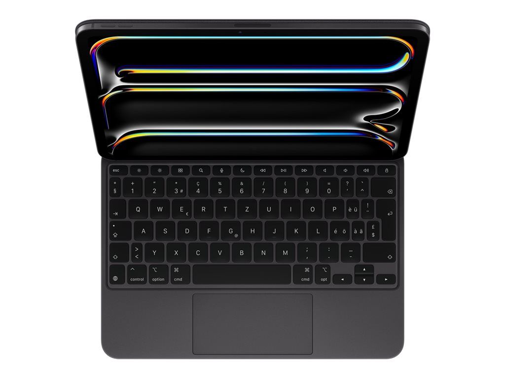 Apple Magic Keyboard - Clavier et étui - avec trackpad - rétroéclairé - Apple Smart connector - QWERTZ - Suisse - noir