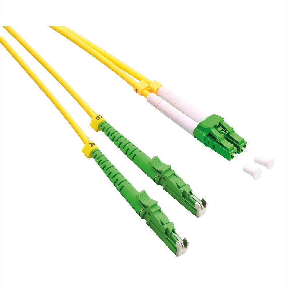 Roline 21.15.9487 Câble De Fibre Optique 10 M E-2000 (lsh) Lc Os2 Jau