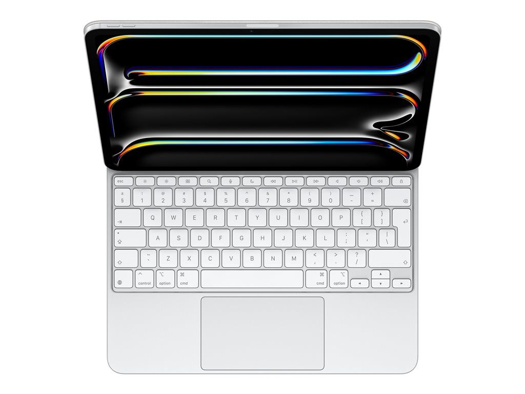 Apple Magic Keyboard - Clavier et étui - avec trackpad - rétroéclairé - Apple Smart connector - QWERTY - Anglais international - blanc