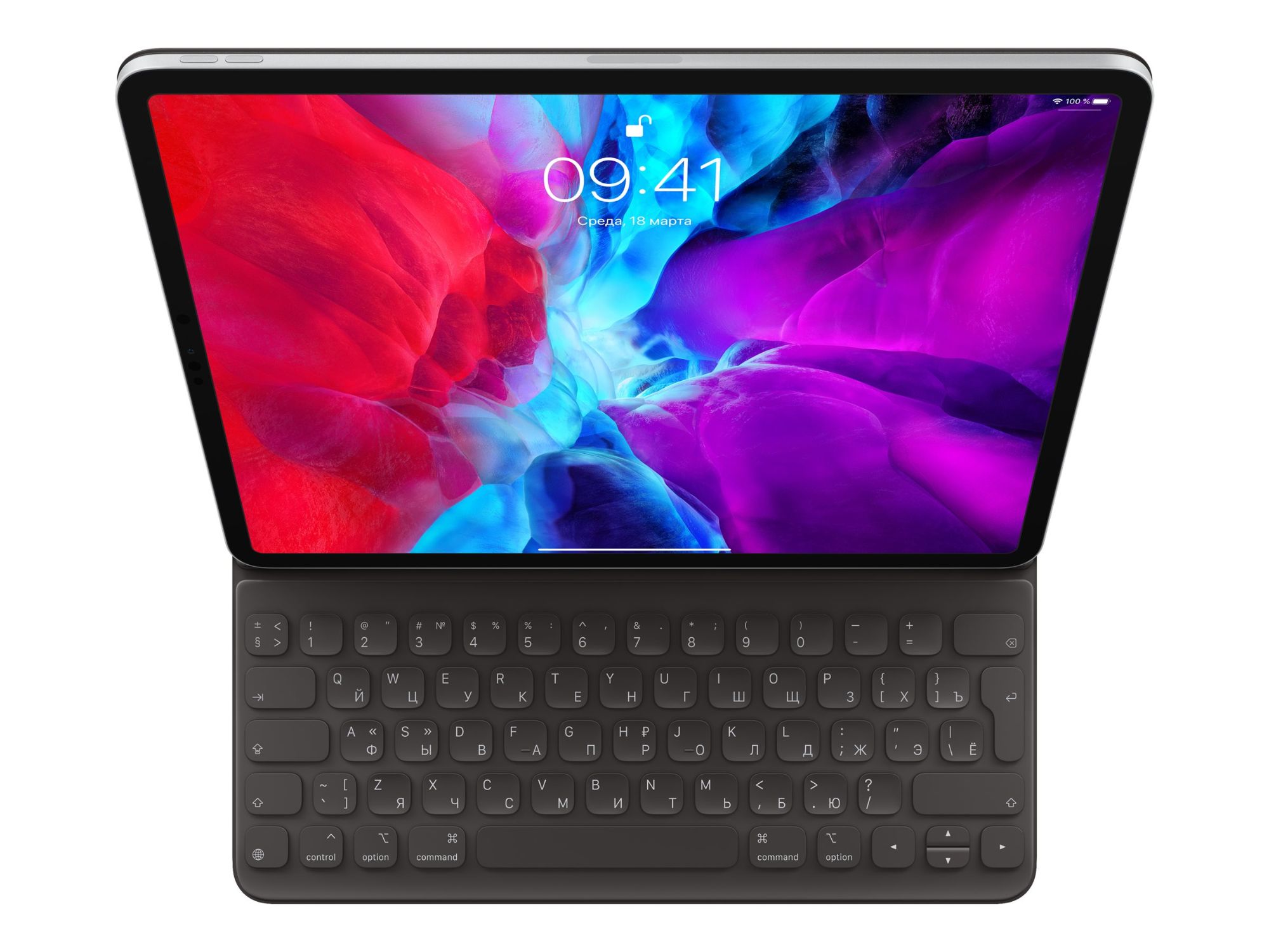 Apple Smart - Clavier et étui - Apple Smart connector - QWERTY - Russe - pour 12.9-inch iPad Pro (3ème génération, 4ème génération, 5ème génération, 6ème génération)