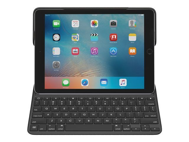 Logitech CREATE - Clavier et étui - rétroéclairé - Apple Smart connector - Français - bleu clavier, bleu étui