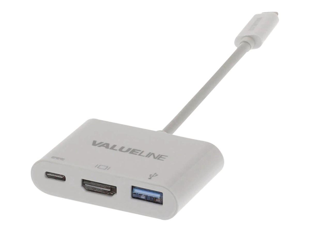 Valueline - Adaptateur vidéo externe - USB-C - HDMI - blanc