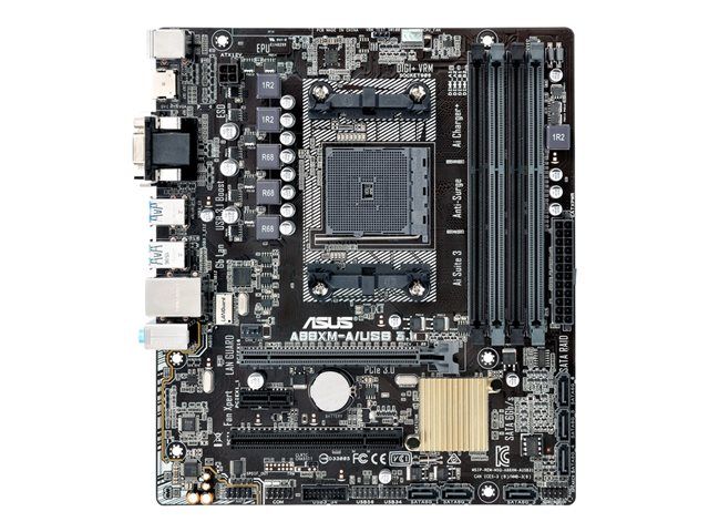 ASUS A88XM-A/USB 3.1 - Carte-mère - micro ATX - Socket FM2+ - AMD A88X Chipset - USB 3.0, USB 3.1 Gen 2 - Gigabit LAN - carte graphique embarquée (unité centrale requise) - audio HD (8 canaux)
