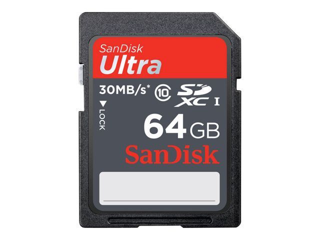 SanDisk Ultra - Carte mémoire flash - 64 Go - Class 10 - SDXC UHS-I