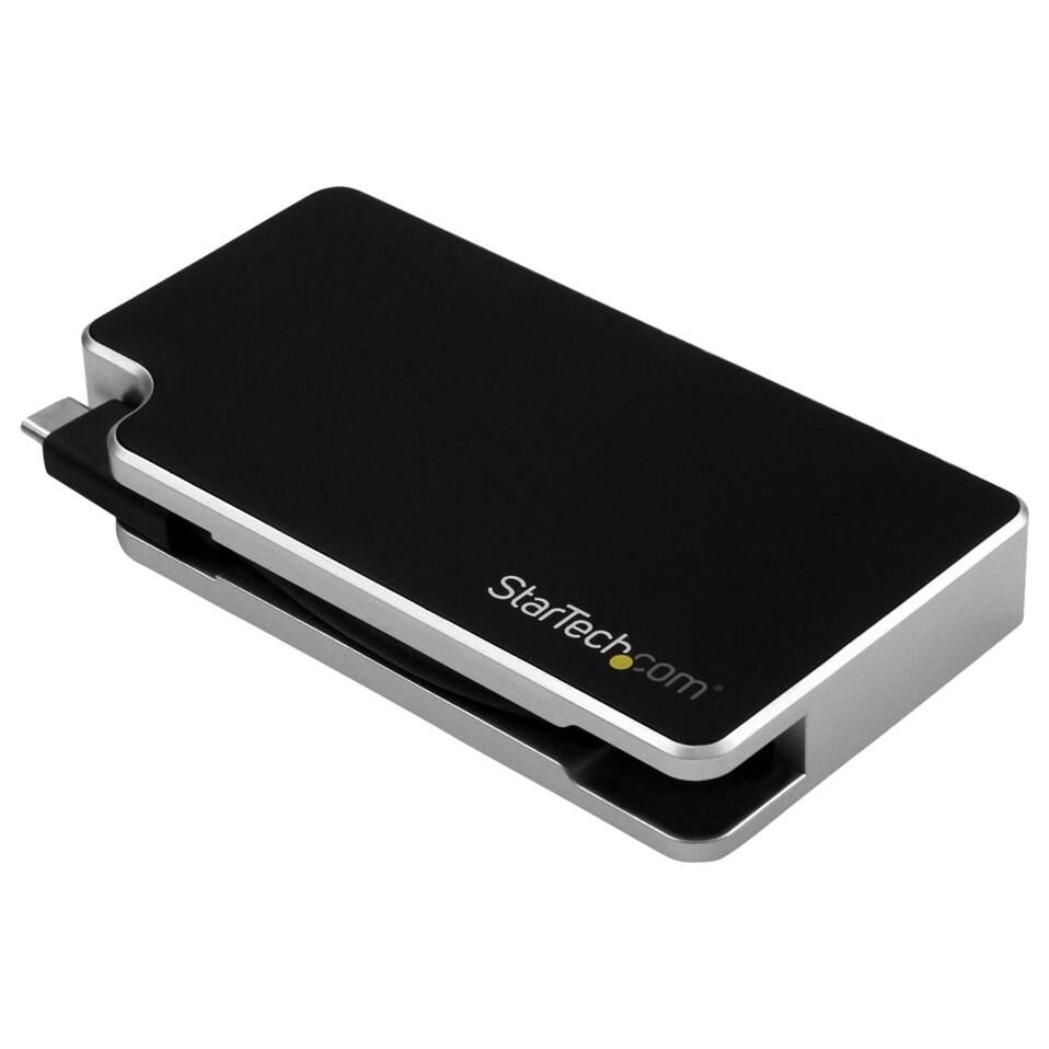 StarTech.com USB C Multiport Adapter - UHD 4K - USB C to VGA / DVI / HDMI - USB C Adapter - USB-C VGA Multiport Adapter (CDPVGDVHDB) - Adaptateur vidéo - USB-C mâle pour HD-15 (VGA), DVI-I, HDMI femelle - 11 cm - noir, argent - convertisseur...