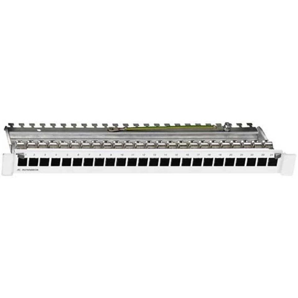 Rutenbeck Patch Panel, 48,30cm (19"), CAT6A, 24xRJ45, Lichtgrau, PP-UM (239101000)