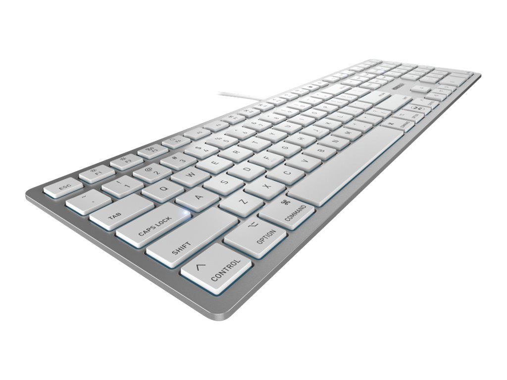 CHERRY KC 6000C FOR MAC - Clavier - USB-C - US - commutateur : CHERRY SX - argent