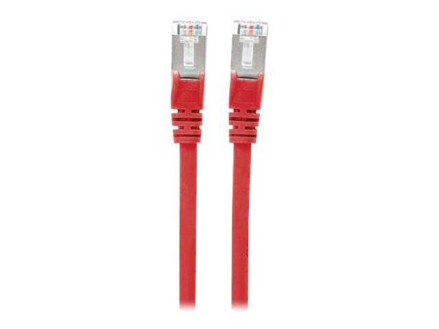 Intellinet Network Patch Cable, Cat7 Cable/Cat6A Plugs, 30m, Red, Copper, S/FTP, LSOH / LSZH, PVC, RJ45, Gold Plated Contacts, Snagless, Booted, Lifetime Warranty, Polybag - Cordon de...