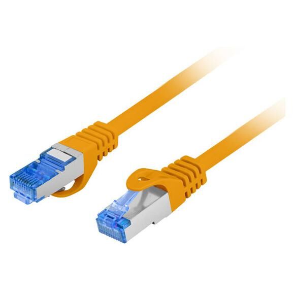 Lanberg PCF6A-10CC câble de réseau Orange 0,25 m Cat6a S/FTP (S-STP)