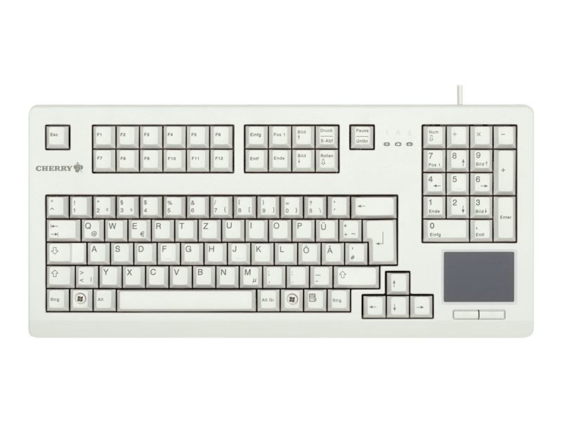 CHERRY Advanced Performance Line TouchBoard G80-11900 - Clavier - USB - Allemand - gris clair