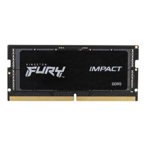 Kit Kingston FURY Impact DDR5 - 64 GB (2x32 GB) SO DIMM 262 pines - 4800 MHz / PC5-38400 - CL38 - 1,1 V - Memoria con búfer - ECC integrado