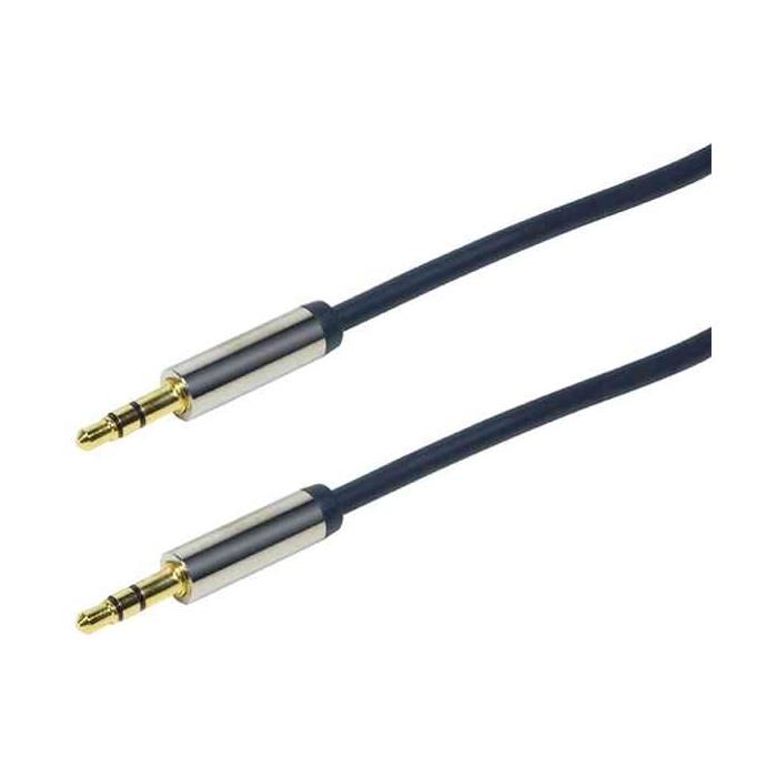 LogiLink Câble audio, 2 x jack mâle 3,5 mm, 1,5 m