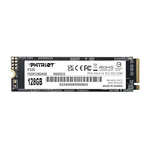 Patriot Memory P320 128GB M.2 PCI Express 3.0 NVMe SSD