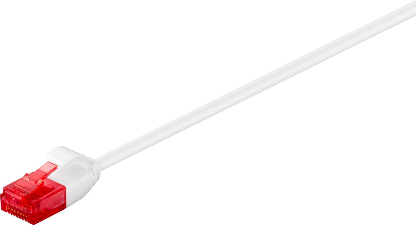 MicroConnect - U/UTP CAT6 10M White Slim - Câbles réseau