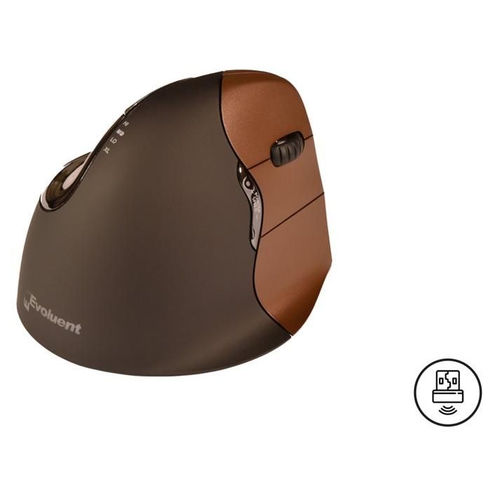 BakkerElkhuizen Evoluent4 Small Wireless - Souris - pour droitiers - optique - 6 boutons - sans fil