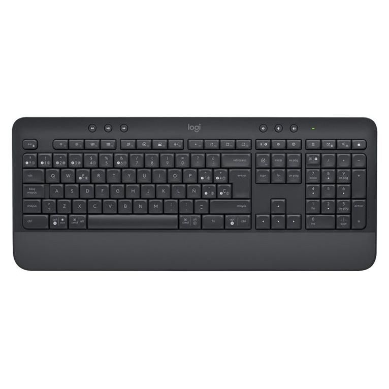 Logitech Signature K650 - Clavier - sans fil - Bluetooth 5.1 - QWERTY - Espagnol - graphite