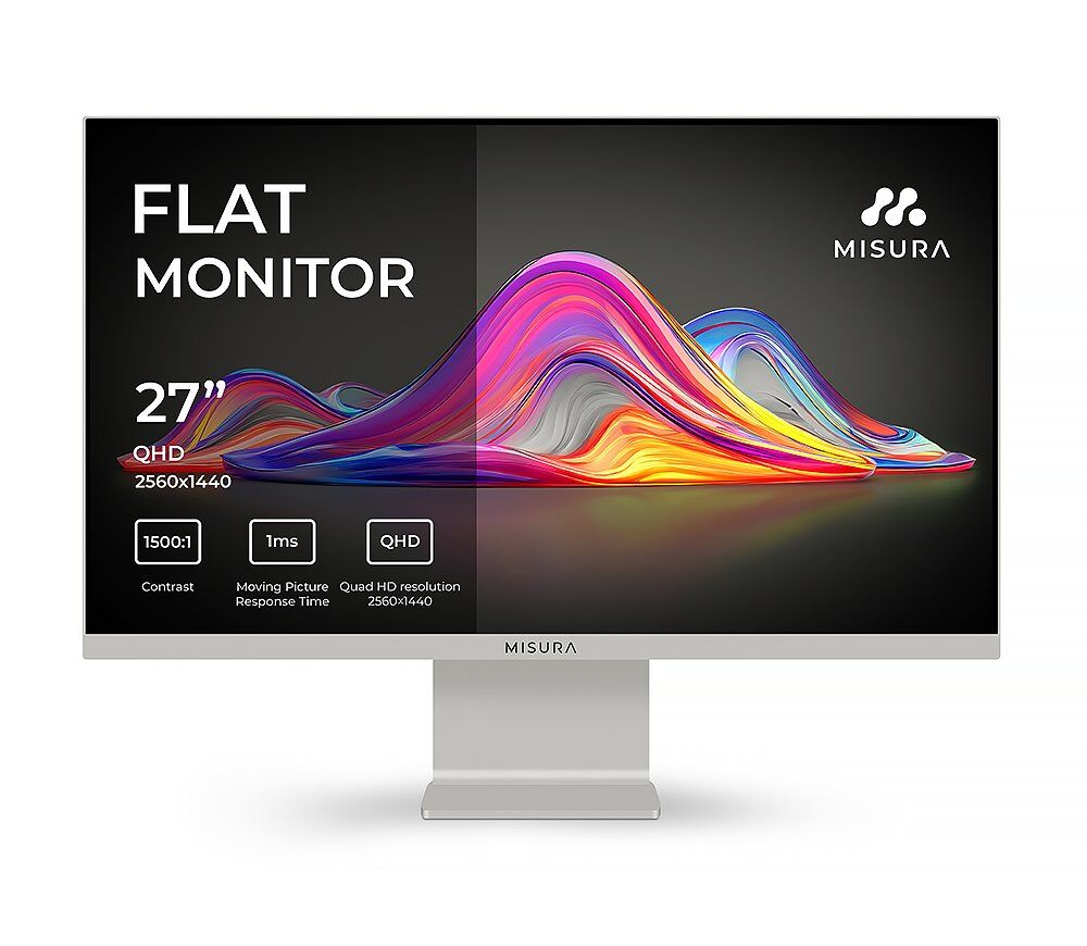 Moniteur IPS coloré 27" 120 Hz - MISURA VIVA Moon Silver