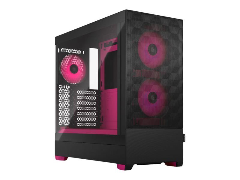 Fractal Design Pop Air RGB - Tour - ATX - panneau latéral fenêtré (verre trempé) - pas d'alimentation (ATX) - magenta, teinté, clair - USB/Audio - pour Fractal Design Model D, Type D