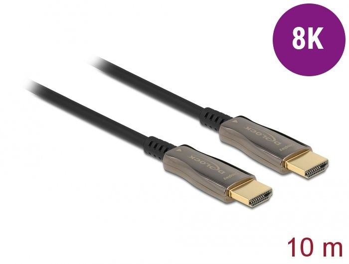 DeLOCK Câble optique actif HDMI 8K 60 Hz 10 m