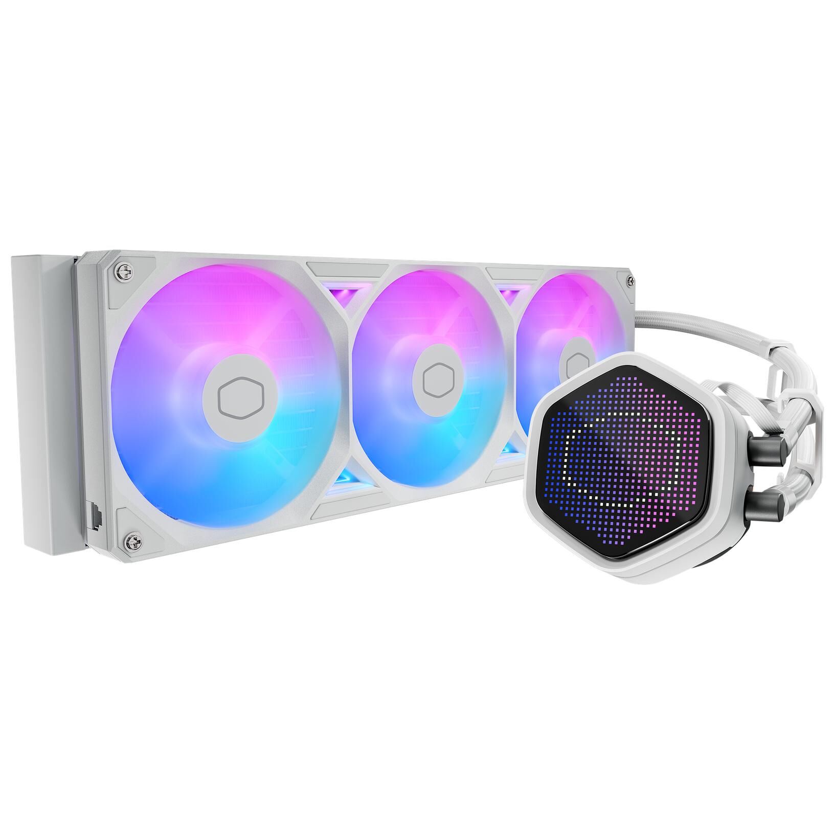 Cooler Master MasterLiquid Atmos II 360 Pixel LED White Processeur Kit de refroidissement du liquide 12 cm Blanc