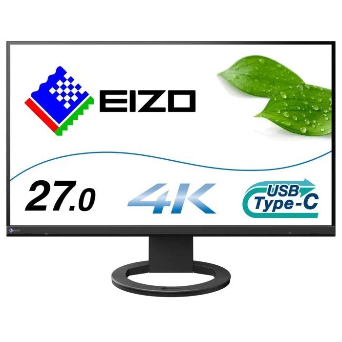 Écran PC - Eizo - EV2740S-BK - 27" 4K Ultra HD - LCD - Haut-parleurs intégrés