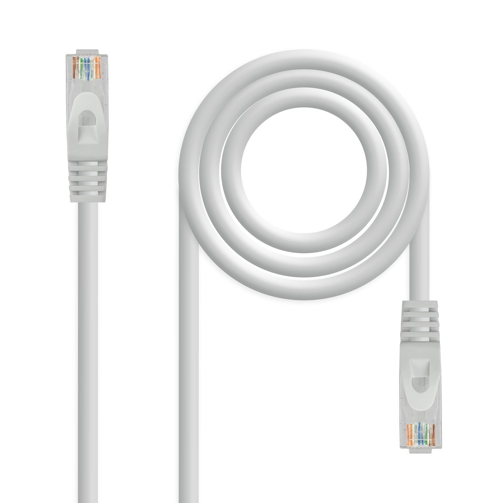 NanoCable 10.20.1800-R - Câble réseau Ethernet RJ45 LSZH Cat.6A UTP, AWG24, 100 % cuivre, sans halogène, rouge, cordon de raccordement de 0,5 m