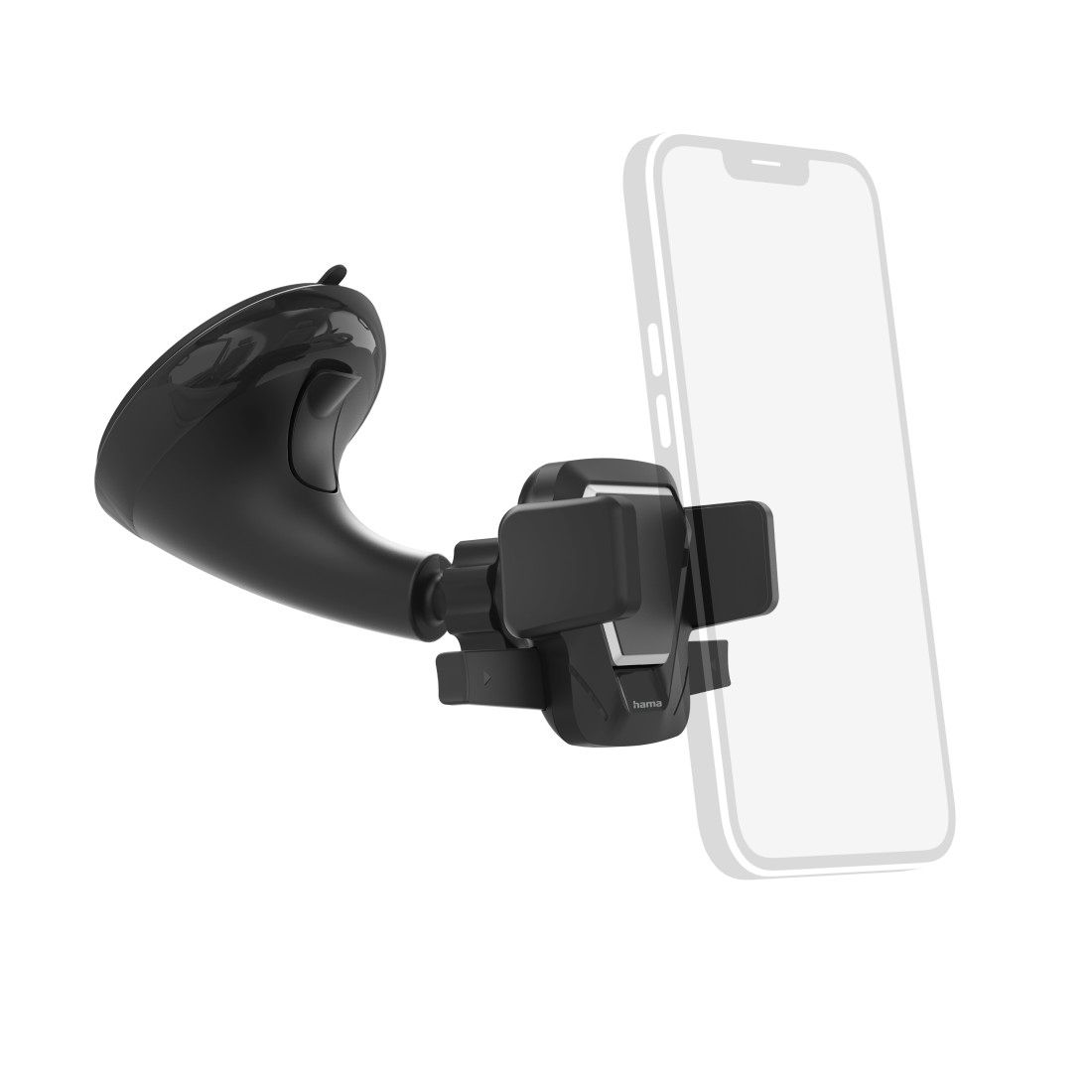 Support de voit. pr port. "Easy Snap" avec vent., pivot. 360 °, univ.