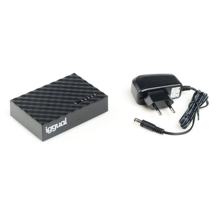 iggual GES5000 - Commutateur - 5 x RJ-45 - de bureau