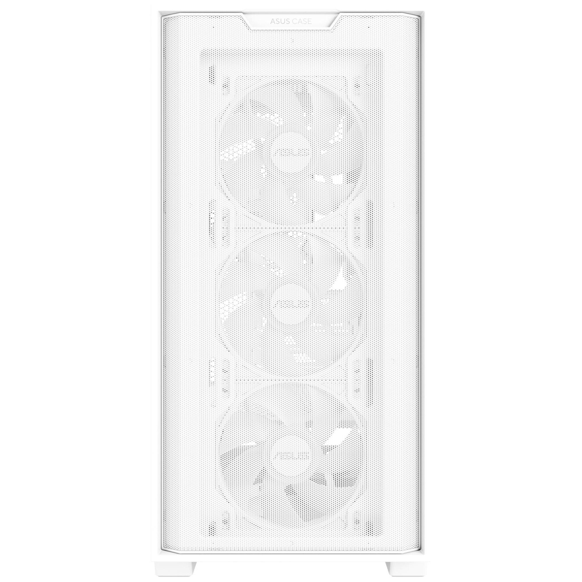 Asus A21 Plus A21 PLUS TG ARGB - Boîtier mini tour - Blanc - RGB - Fenêtre