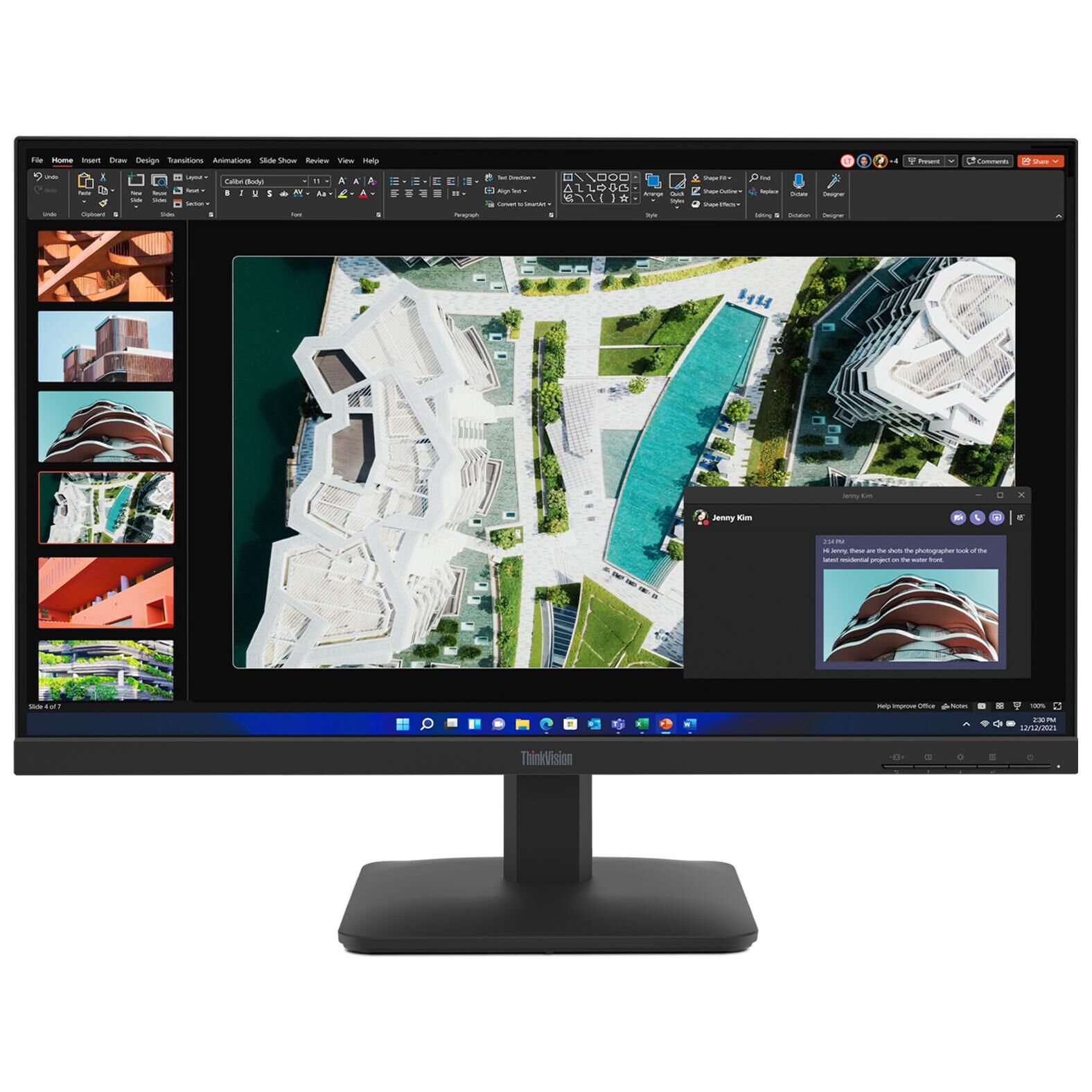 Lenovo ThinkVision S27-4e - Écran LED - 27" - 1920 x 1080 Full HD (1080p) @ 100 Hz - IPS - 300 cd/m² - 1500:1 - 4 ms - HDMI, VGA - noir corbeau