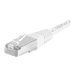 deXlan - Cordon de raccordement - RJ-45 (M) pour RJ-45 (M) - 10 m - SFTP - CAT 6a - moulé - blanc