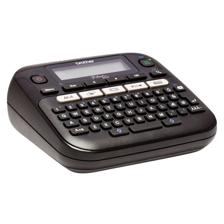 Brother P-Touch PT-D210 - Étiqueteuse - Noir et blanc - transfert thermique - Rouleau (1,2 cm) - jusqu'à 20 mm/sec