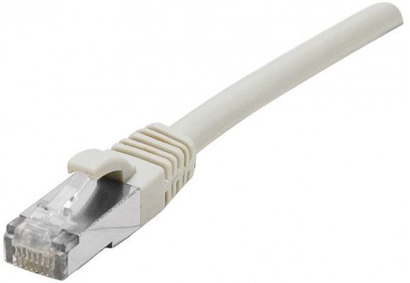 Dexlan - Cordon de raccordement - RJ-45 (M) pour RJ-45 (M) - 1 m - 7.6 mm - S/FTP - CAT 8.1 - sans halogène - gris