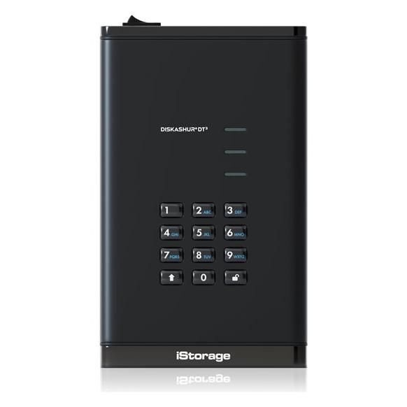 iStorage diskAshur PRO³ - Disque dur - chiffré - 5 To - externe (portable) - USB 3.2 Gen 1 (USB-C connecteur) - 256-bit AES-XTS, FIPS 197 PUB, 256-bit AES-CBC, 256-bit AES-ECB - FIPS (Federal...