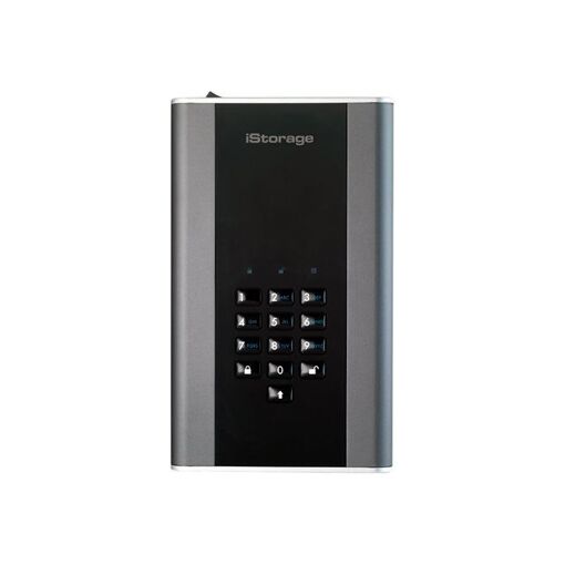 iStorage diskAshur DT² - 12TB Encrypted External Hard Drive - USB 3.1