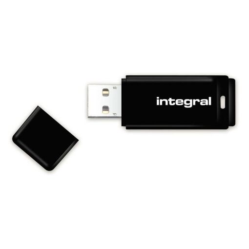 Integral USB Flash Drive - 8GB - USB 2.0 - Black