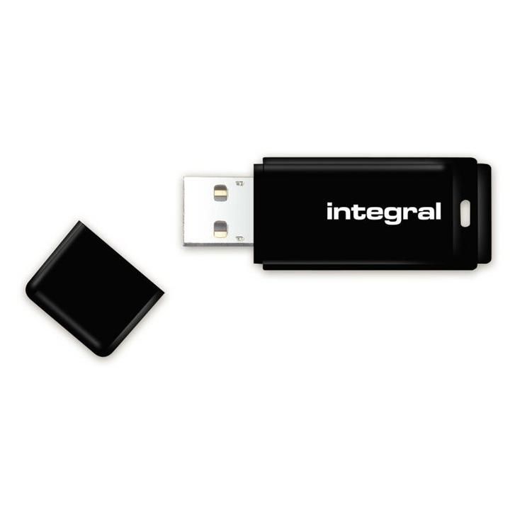 Integral - Clé USB - 8 Go - USB 2.0 - noir