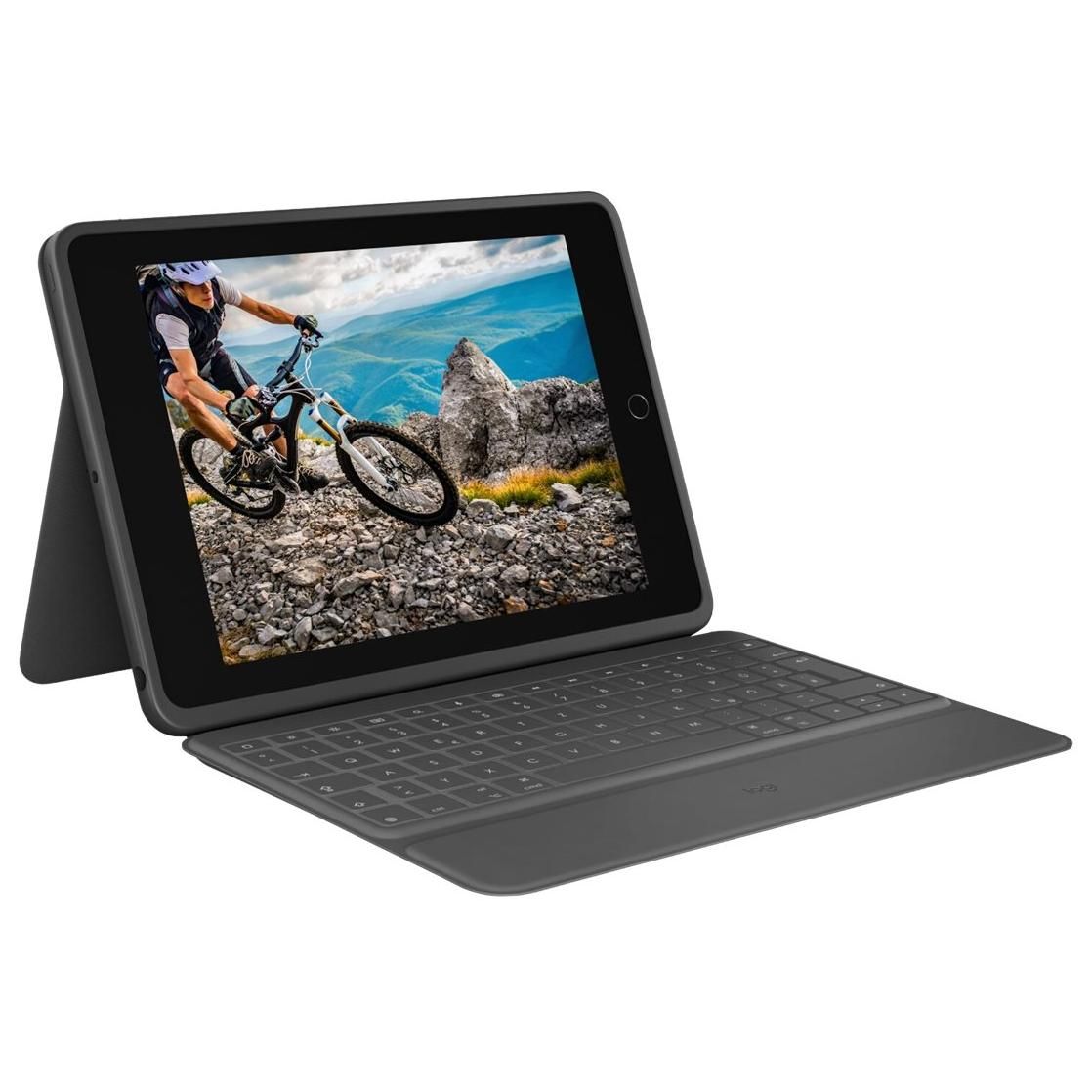 Logitech Rugged Folio - Clavier et étui - Apple Smart connector - Français - pour Apple 10.2-inch iPad (7ème génération, 8ème génération, 9ème génération)