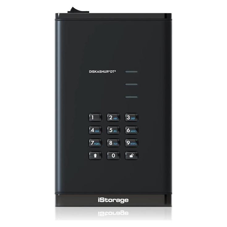 iStorage diskAshur DT³ - Disque dur - chiffré - 2 To - externe (de bureau) - USB 3.2 Gen 1x1 (USB-C connecteur) - 256-bit AES-XTS, FIPS 197, FIPS 140-3 Level 3 - FIPS (Federal Information...