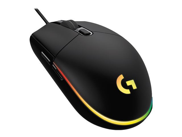 Souris de jeu Logitech G102 LIGHTSYNC - Souris - pour droitiers - optique - 6 boutons - filaire - USB - noir