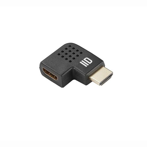 Adaptateur HDMI D2 Diffusion à angle droit de 90° (Noir)
