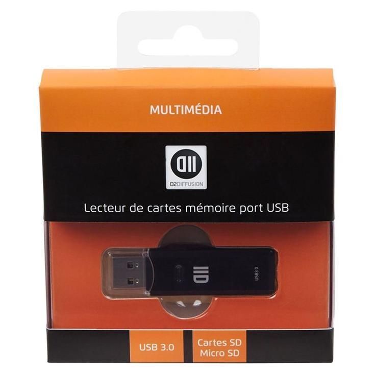 D2 Diffusion - Lecteur de carte (SD, microSD) - USB