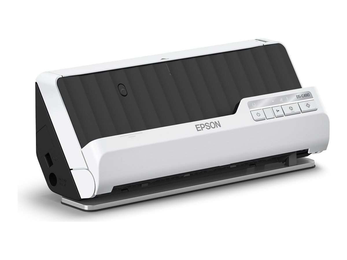 Epson DS-C490 - Scanner à feuilles - Recto-verso - A4/Legal - 600 dpi x 600 dpi - Chargeur automatique de documents (20 pages) - USB 2.0