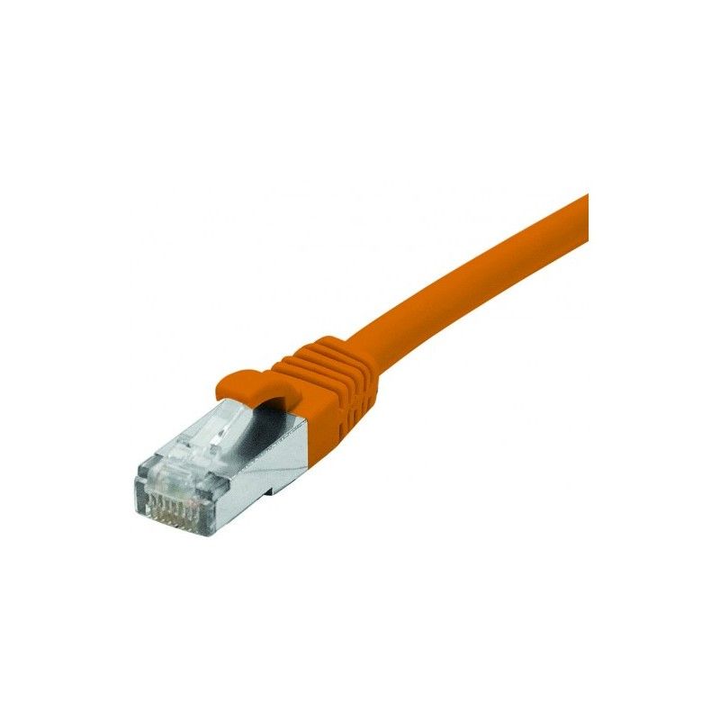 Cordon RJ45 catégorie 6 F/UTP LSOH snagless orange - 0,3 m