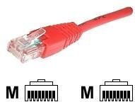 exertis Connect - Cordon de raccordement - RJ-45 (M) pour RJ-45 (M) - 5 m - UTP - CAT 6 - moulé - rouge
