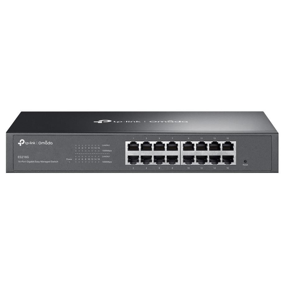 TP-Link Omada ES216G commutateur réseau Géré L2 Gigabit Ethernet (10/100/1000) Noir