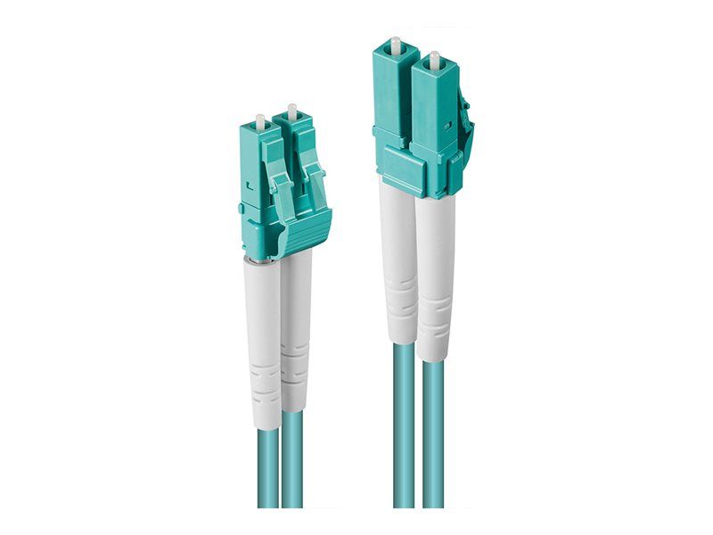 Lindy - Cordon de raccordement - LC multi-mode (M) pour LC multi-mode (M) - 50 m - 50 m - fibre optique - duplex - 50 / 125 microns - OM3 - sans halogène
